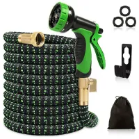 Expandable Garden Hose 50FT with 9 Functional Nozzles Flexible Hose Durable Water Hose