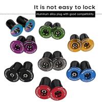 Bicycle Grip Handlebar Cap Bike End Plugs Aluminium Alloy Lock Mountain Handle Bar Grips Cycling Handlebar Expansion Lock Plug