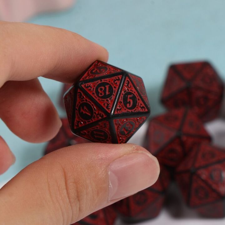 10ชิ้นหลายด้านชุด-d20เกม-trpg-dnd-ลูกเต๋าหลายหน้าสำหรับเกมกระดาน