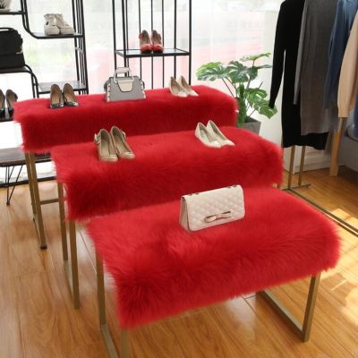 Shop Window Imitation Fur Mat Home Decor Carpet Luxur Plush Sofa Chair Cushion Bedroom Bedside Carpet Fluffy Artificial Wool Rug