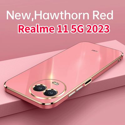 Realme 11 5G 2023เคสชุบหรูหราสำหรับ Realme 11 11Realme Realme11โปร11Pro + 5G 2023เคสนิ่มใส่โทรศัพท์ซิลิโคนกันกระแทกฝาหลัง