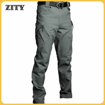 New Mens Tactical Pants Multiple Pocket Elasticity Military Urban Commuter Tacitcal Trousers Men Slim Fat Cargo Pant S-5XL