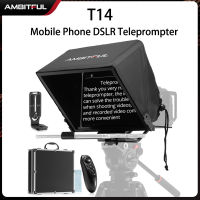 Ambitful T14ขนาดใหญ่ Universal Teleprompter แบบพกพาพร้อมรีโมทคอนโทรล BT เข้ากันได้กับสมาร์ทโฟน/กล้องสำหรับสตรีมสด