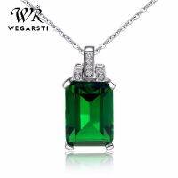 Wedding Engagement Pendent Necklace Birthstones Emerald Necklace - Vintage Hot - Aliexpress