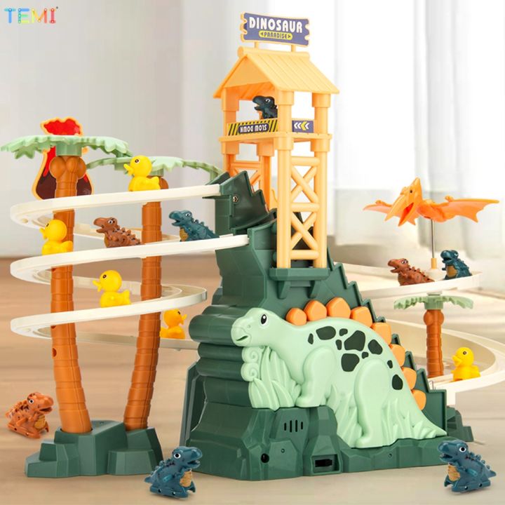 ของเล่นแบบปีนป่ายไดโนเสาร์-temi-kids-toys-ไต่บันไดไดโนเสาร์เครื่องเล่นเพื่อการศึกษาแบบอิเล็กทรอนิกส์รางรถไฟของเล่นไต่บันไดไดโนเสาร์เครื่องเล่นเพื่อการศึกษาแบบอิเล็กทรอนิกส์-tiktok