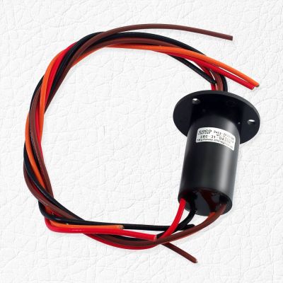‘；【-； Gcslipringslip Ring Electric Slip Ring Electric Ring Brush Collector Ring Carbon Brush 4-Wire 30A Current Diameter 31Mm