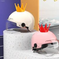 ๑ Silicone Motorcycle Helmet Horns Crown Decor Universal Motorbike Bicycle Car Styling Decoration Helmet Stickers With Sucker