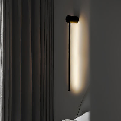 Modern LED Wall Light 360 Degree Rotatable Geometric Straight Wall Sconce Lamp Home Decor Living Room Study Bar Cafe Lighting