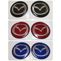 สติ๊กเกอร์เทเรซิ่นนูนอย่างดี วงกลม โลโก้ MAZDA มาสด้า ติดรถ แต่งรถ sticker ติดดุมล้อ ดุมล้อ ติดพวงมาลัย พวงมาลัย วงกลม logo mazda logo