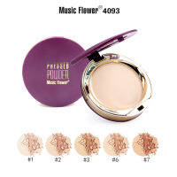 No.M4093 (ใหม่!)แป้งอัดแข็ง Music Flower กันน้ำช่วยปกปิดรอยสิว ปรับสีผิวให้สม่ำเสมอและกระจ่างใสขึ้น นุ่มและเรียบเนียน