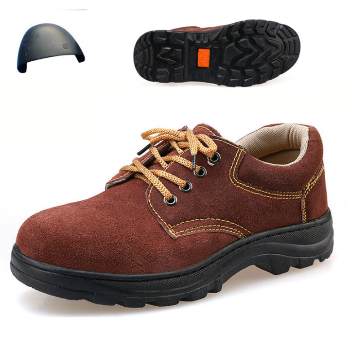 onesunnys-รองเท้าเซฟตี้หนังนิ่มระบายอากาศหัวเหล็กกันกระแทกรองเท้ากันกระแทกรองเท้ากันลื่นน้ำหนักเบารองเท้าทำงาน