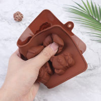 [Beautiful] Animal Silicone Mold Hippo Lion Bear Shape Chocolate Soap Cake Diy Kitchenware