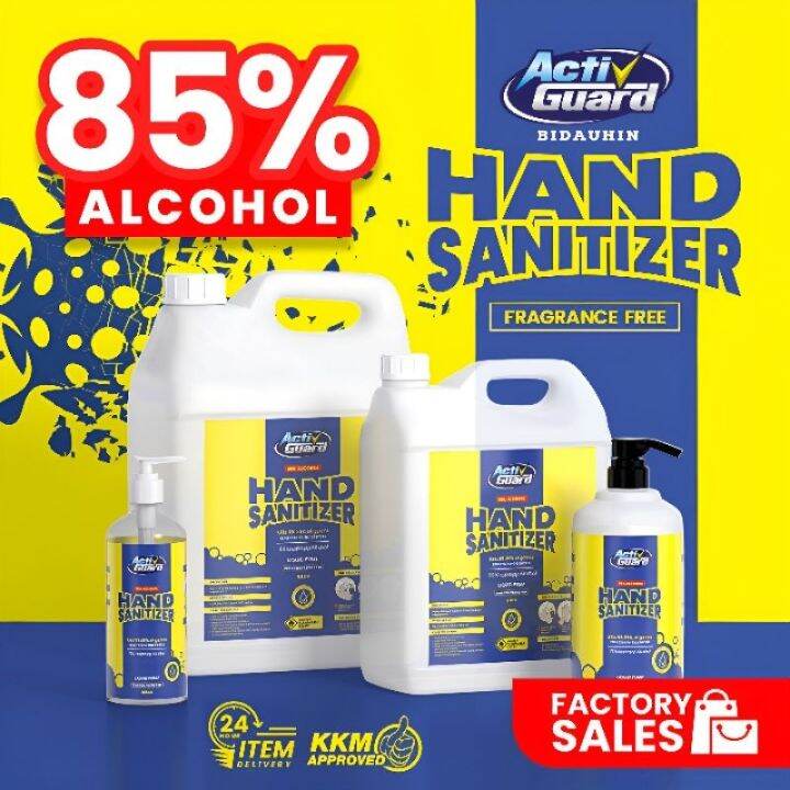 The new 2022 85 ALCOHOL HAND SANITIZER LIQUID KKM APPROVED REFILL HAND