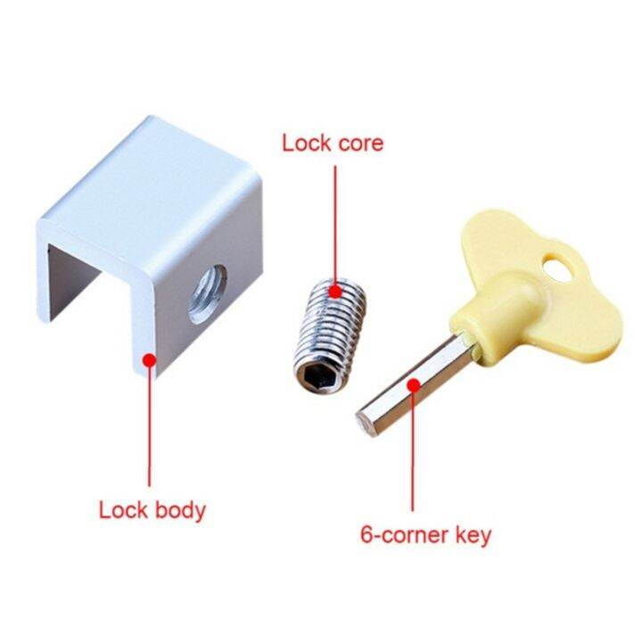 4ชิ้นหน้าต่างล็อครักษาความปลอดภัยอลูมิเนียมหน้าต่าง-limiters-ความปลอดภัยของเด็กเลื่อนหน้าต่างจิ๊สำหรับห้องนอนห้องเด็ก
