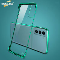 KISSCASE เคสเคลือบบางพิเศษไร้กรอบสำหรับ Samsung Galaxy S23 S23พิเศษ S23เคสพีซีแบบหนาฝาหลังป้องกันแบบใสสำหรับ Samsung S22 S21 S20 S10พิเศษบวก Note20เคส Note10พิเศษ