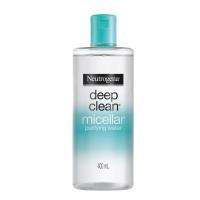 Neutrogena Deep Clean Micellar Water Purifying  400ml. นูโทรจีนา ดีพ คลีน ไมเซล่า เพียวริฟายอิ้ง วอเทอร์ ล้างเครื่องสำอาง