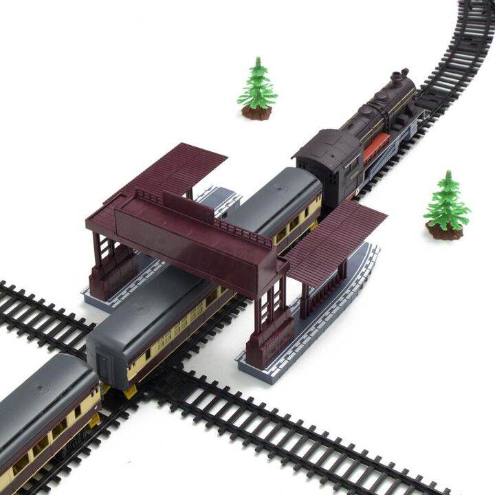 electric-large-classic-train-set-rail-track-carriages-kids-vehicle-toy-gift-train-set-metal-alloy-electric-trains-w-steam-locomotive-oil-tank-train-cargo-cars-tracks-train-toys-lights-toys-kids-friend