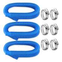 Pool Pump Replacement Hose for /,330GPH 1000GPH, Swimming Pool Pump Pipes with Hose Clamp