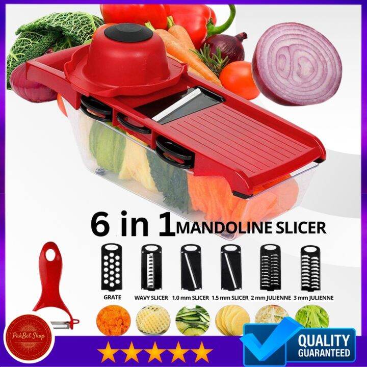 Professional Mandoline slicer heavy duty Julienne Cutter Chopper Fruit