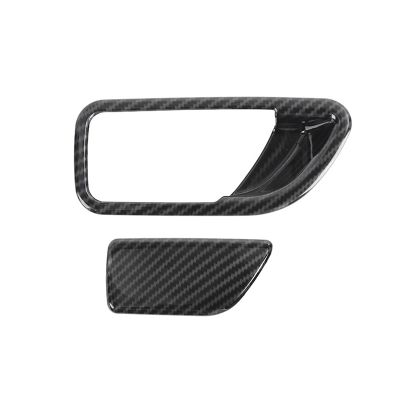 ❀ Car Copilot Storage Box Switch Trim Cover Sticker for Ford Bronco Sport 2021 2022 Accessories (ABS Carbon Fiber)