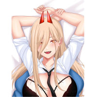 อะนิเมะตกแต่งปลอกหมอน Chainsaw Man Power dakimakuura waifu ปลอกหมอน2ด้านพิมพ์กอดร่างกายปลอกหมอนอิงของขวัญ