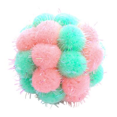 ปอมปอมขนาดเล็กสำหรับลูกบอลหลากสีแมว,ปอมปอมงานฝีมือและอุปกรณ์ศิลปะ5ซม. ที่มีสีสันและมีน้ำหนักเบา
