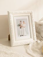 【Fast delivery】High-end Nordic solid wood photo frame set table 6 inches 7 inches 8 inches photo frame printing photo couple wedding photo frame hanging wall frame