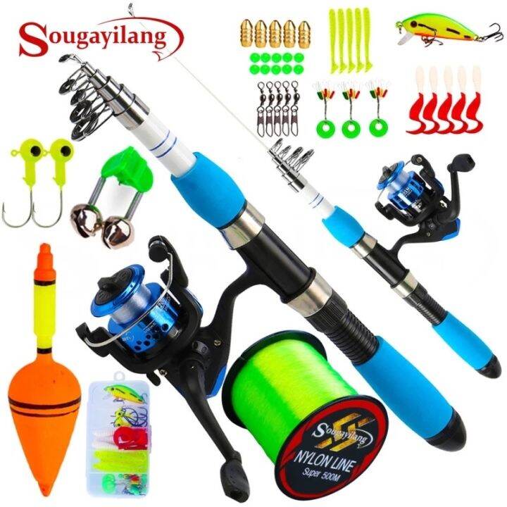 Fishing rod set original fishing and reel rods full fish | Lazada PH