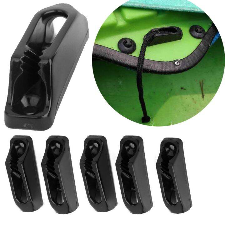 6PC Canoe Kayak Cord Lock Rudder Skeg Control Cordlock Nylon Self lock