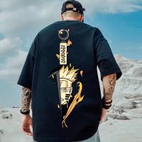 New spot เสื้อยืด Naruto พิมพ์เยาวชน INS S-5XL แฟชั่นคอกลมแขนสั้นเสื้อ