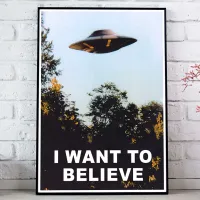 โปรโมชั่น X Files " I WANT TO BELIEVE" POSTER ภาพหลังโต๊ะทำงาน FOX MULDER ขนาด 33x48 cm ราคาถูก โต๊ะคอม โต๊ะคอมพิวเตอร์ โต๊ะGaming โต๊ะเกมมิ่ง