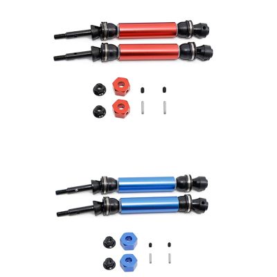 2Pcs Metal Rear Drive Shaft CVD for 1/10 Slash Stampede Hoss VXL 2WD RC Car Upgrade Parts