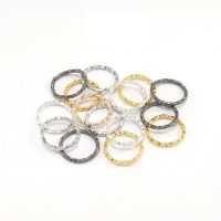 [COD] Jewelry accessories hollow ring embossed opening connection jump buckle