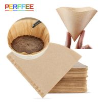 Filter Paper 01 02 V Shape Coffee Cup Filter Paper Barista Drip Coffee Filter Espresso Coffee Natural Paper Filter 40/100PCS Electrical Connectors