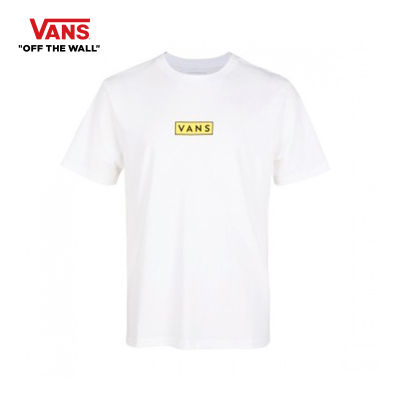 【vanss】 VANS AP EASY BOX SS TEE-B WHITE เสื้อยืดคอกลม ชาย หญิง เสื้อยืดคอกลมผ้าฝ้ายแท้