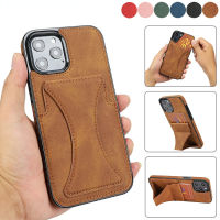 Flip Leather Phone Case For 13 12 Mini 11 Pro XS Max XR X 7 8 Plus SE  Luxury Wallet Card Slots Shockproof Cover
