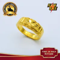 แหวนทอง 2สลึง ตัดลาย จิกเพชร ชุบเศษทองเยาวราช ชุบทอง100% งานฝีมือจากช่างเยาวราช สินค้าขายดีพร้อมส่ง