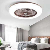 Ultra thin high-power strong wind ceiling fan lamp makaron color modern ceiling 220V fan lamp Exhaust Fans