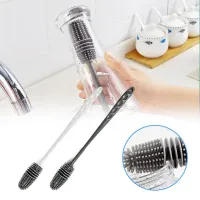 Silicone Cup Brush Cup Scrubber Glass Cleaner Kitchen Cleaning Tool Long Handle Drink Wineglass Glass Bottle Cup Cleaning Brush Cleaning Tools