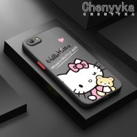 Chenyyka เคสปลอกสำหรับ OPPO A57 2016 A39 เคสกรณีการ์ตูนน่ารักคิตตี้แมวฝ้าใสฮาร์ดโทรศัพท์ปลอกเด็กผู้หญิงกันกระแทกซิลิโคนเต็มปกหลังกล้องป้องกันกรณี