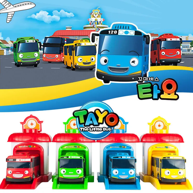 Hantaiguo Highway Cartoon Bus Bus Parking Lot Warrior Open Door Track Bus Toy Car Lazada