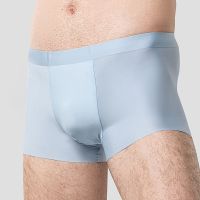 【CW】 3Pcs Men  39;s Panties U Convex Design Elastic Underpants Cotton Crotch Breathable Antibacterial Shorts Silk Men