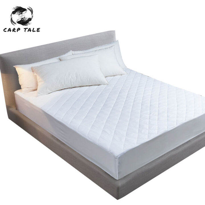 2020-hot-sale-bed-cover-brushed-fabric-quilted-mattress-protector-waterproof-mattress-topper-for-bed-anti-mite-mattress-cover