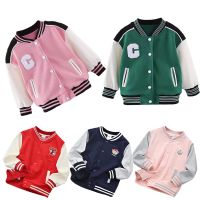 Autumn Jackets For Boys Clothes Children Letter Baseball Uniform Coats Boys Outerwear Spring Kids Warm Fleece Jacket 2-6 Years