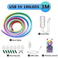 ไฟนีออนแบบเชือกเส้นนีออน LED ไฟนีออนแบบเชือก RGBIC ซิงค์กับเพลงแอพนำสมัย16ล้านสี DIY ทำงานร่วมกับ Alexa Google Assistant