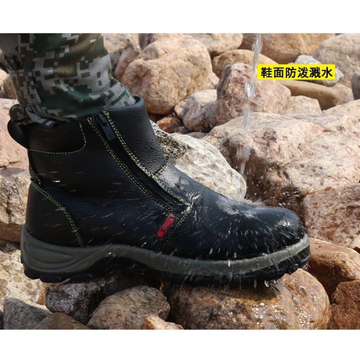รองเท้านิรภัยรองเท้า-ผู้ชาย-anti-spark-รองเท้าทำงานกันน้ำช่างเชื่อมป้องกันรองเท้า-eu36-46