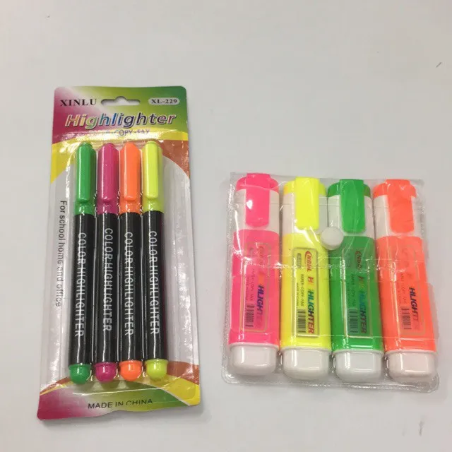 School supplies 4in1 highlighter marker pen/maker/pen/highlighter