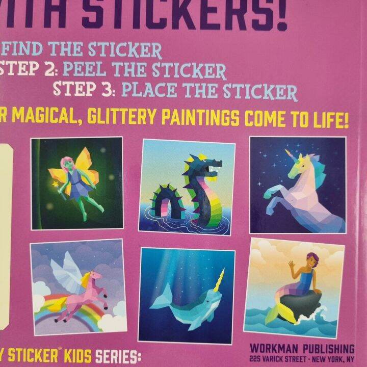 หนังสือ-สติ๊กเกอร์-paint-by-sticker-kids-mermaid-create-10-pictures-one-sticker-at-a-time