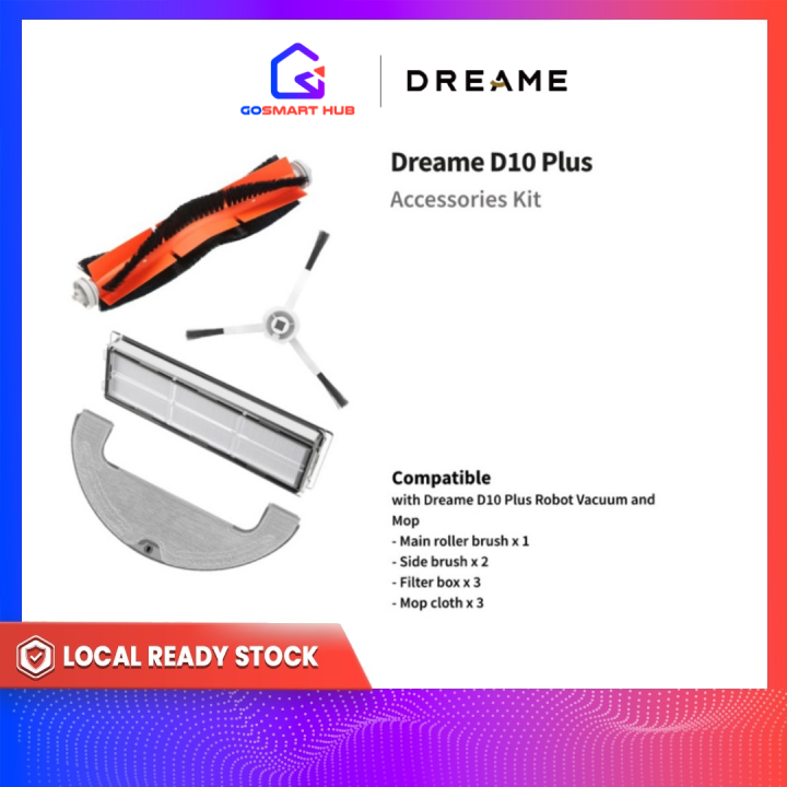 Dreame D10 Plus robotic vacuum cleaner accessory kit