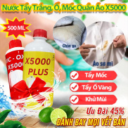 Dung Dịch Tẩy Trắng Quần Áo VIC OXY X5000 2 Phiên Bản, Tẩy Mốc Quần Áo